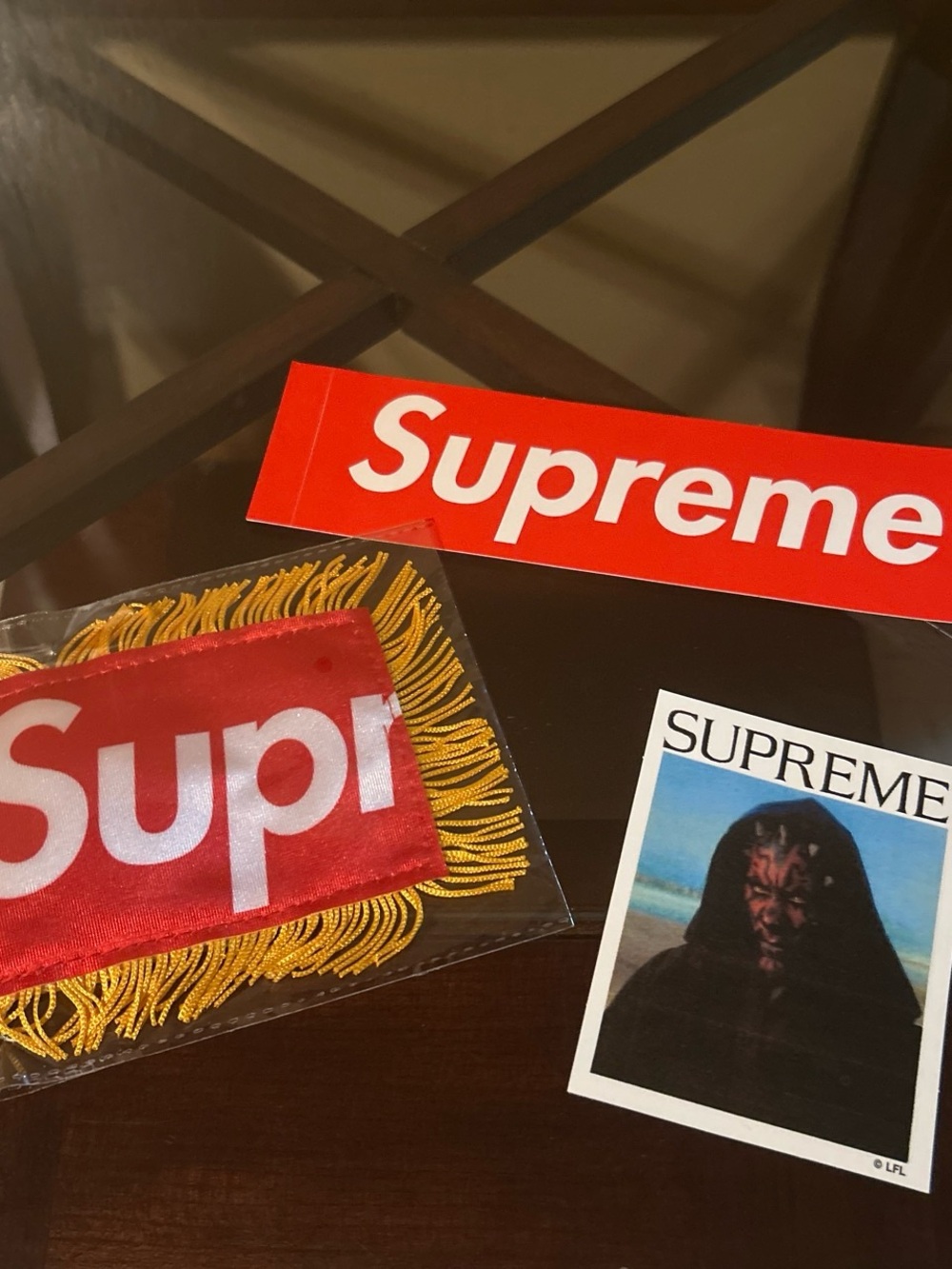Supreme week 1 gift along with sith sticker